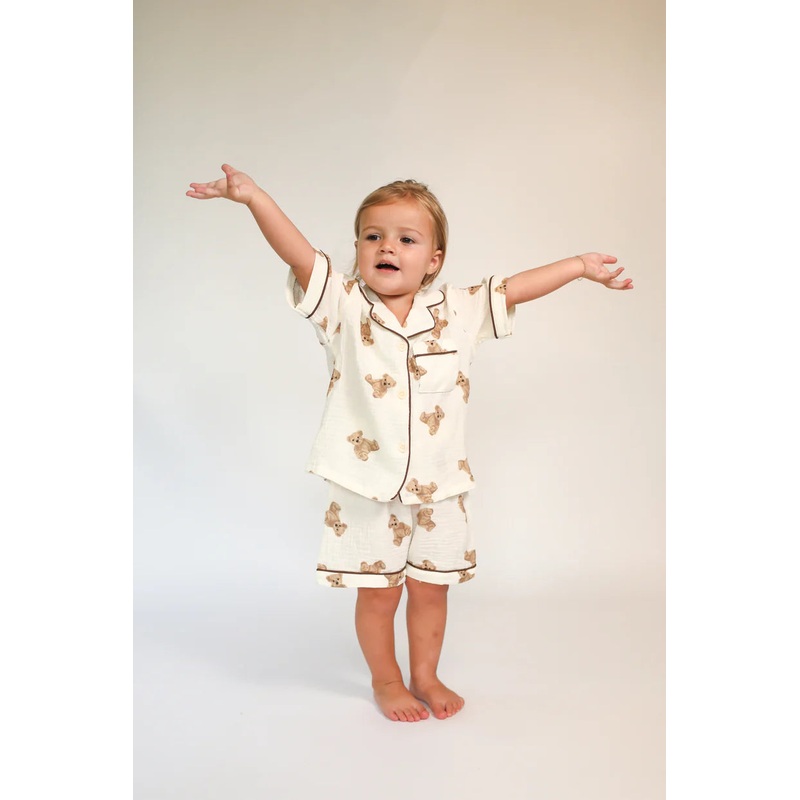 Ntrl 2Pc Teddy Pajama Short Set