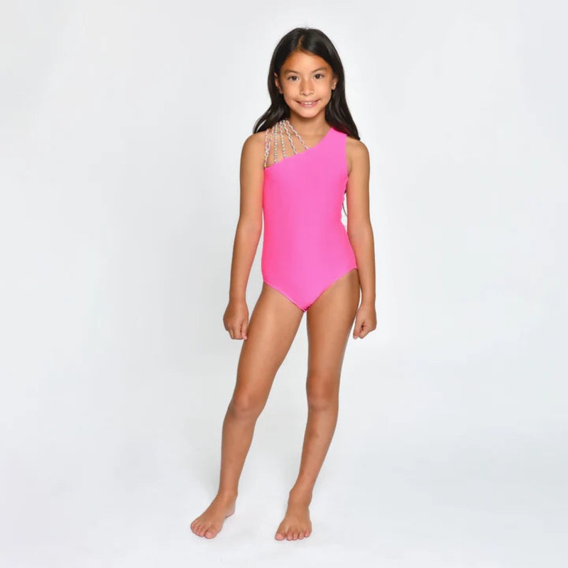 Peixoto Olivia One-Piece Pebble Swimsuit - Haute Pink