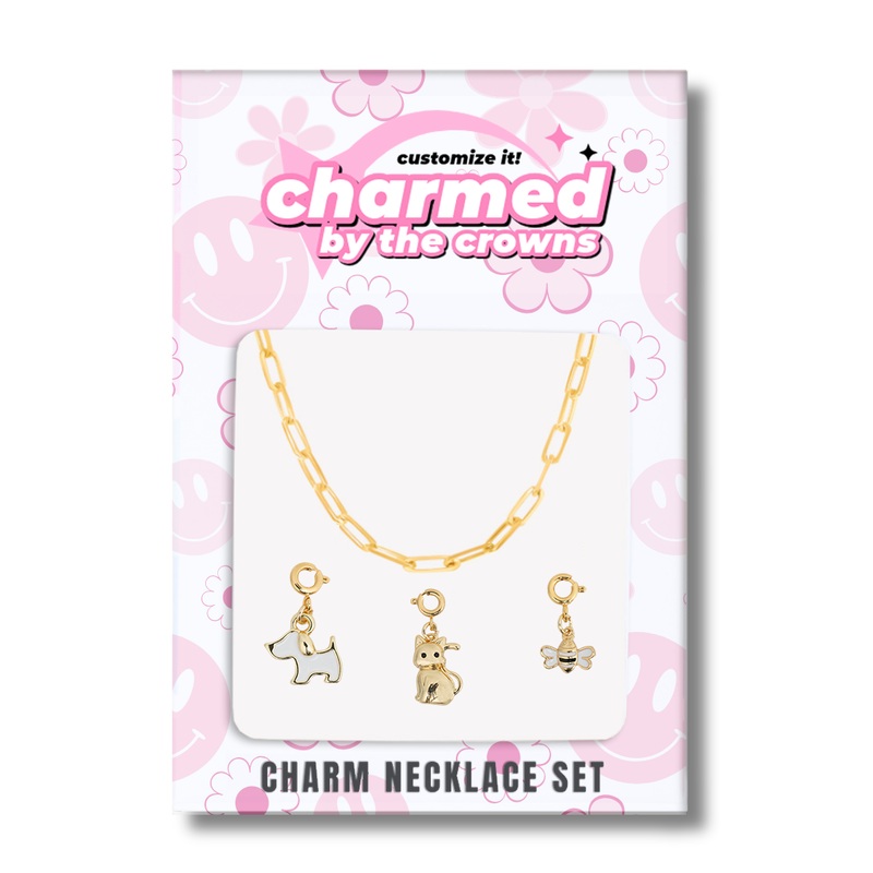The Crowns Charm Necklace Set - Pets