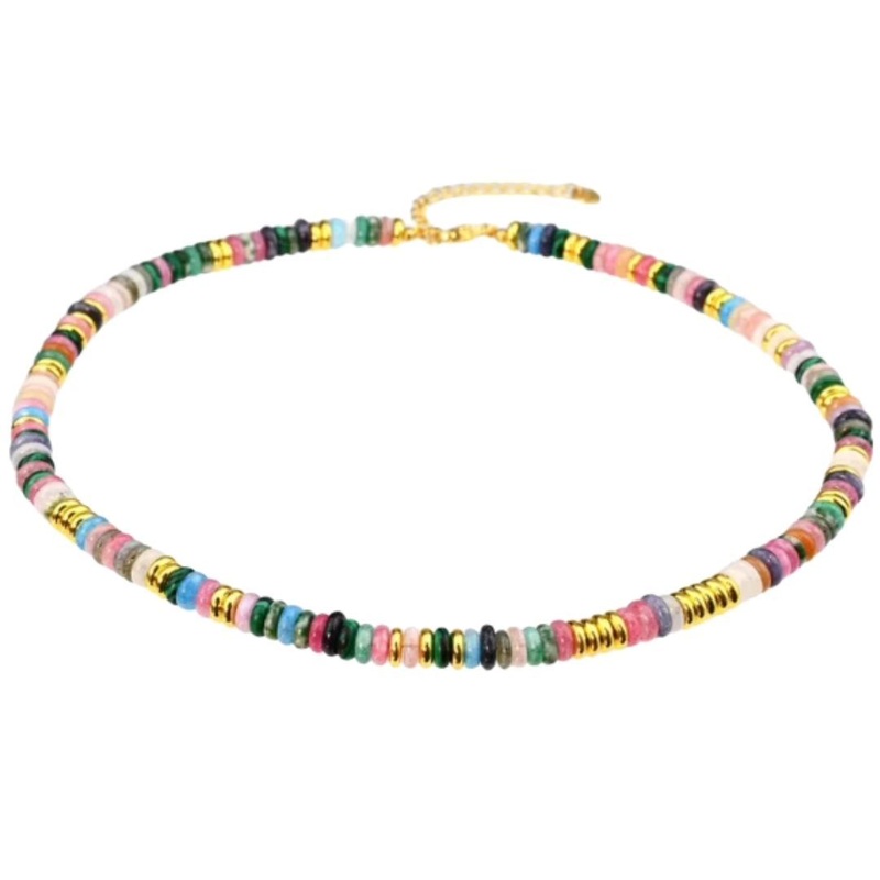 The Crowns Stone Candy Beaded Necklace - Multi