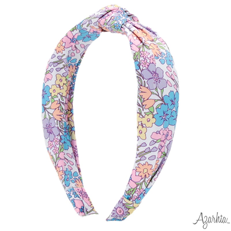 Azarhia Knotted Headband - Bright Floral