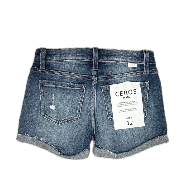 Ceros Distressed Denim Shorts