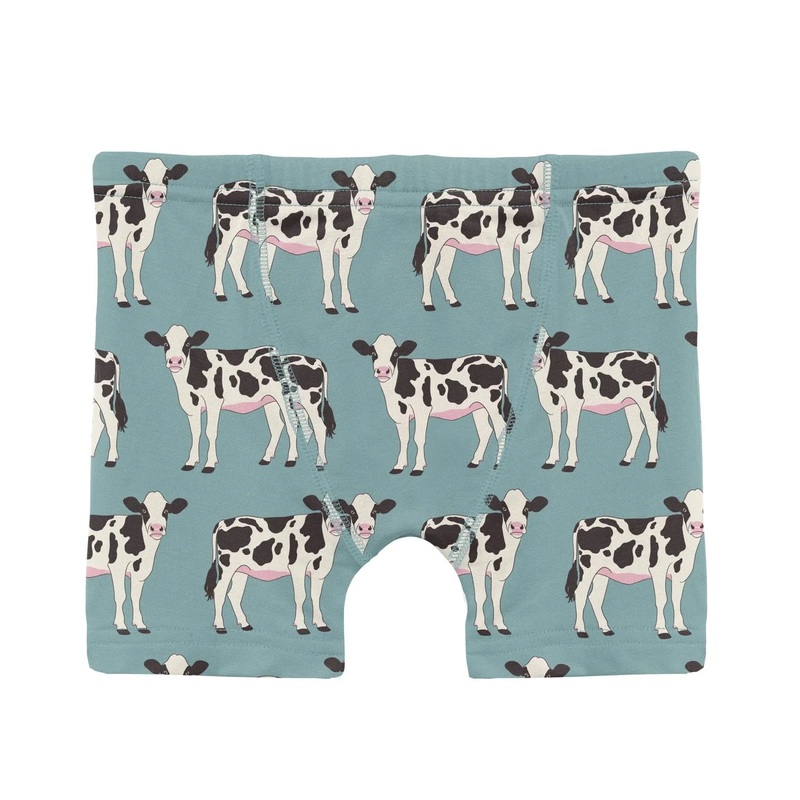 Kickee Boys Boxer Briefs - Jade Cows
