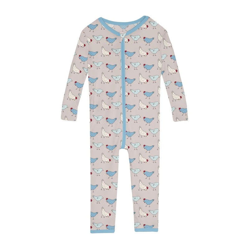 Kickee Convertible Sleeper with Zipper - Happy Stripe