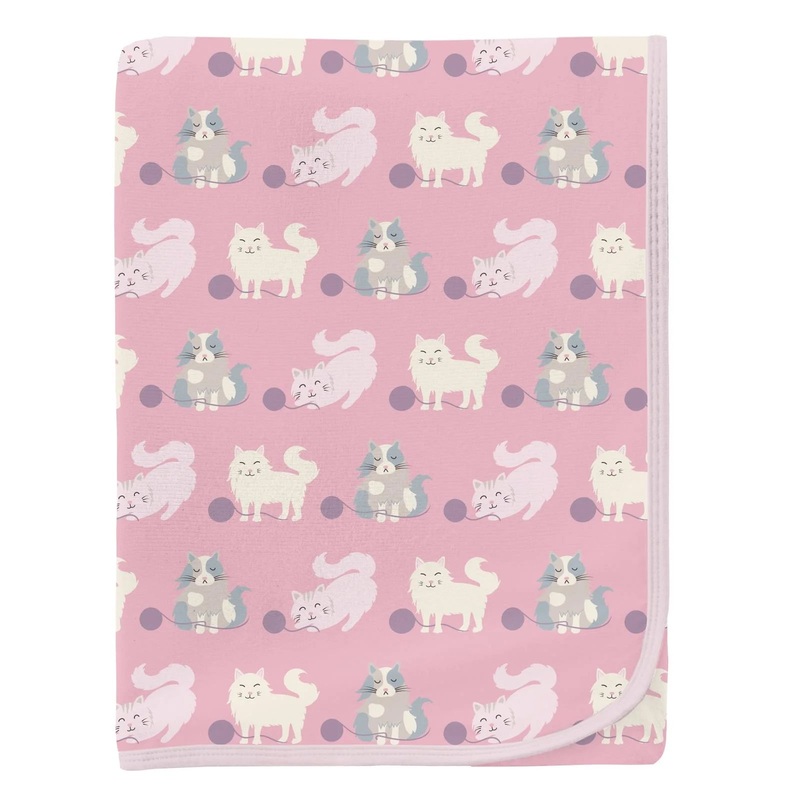 Kickee Swaddling Blanket - Cake Pop Cats and Yarn