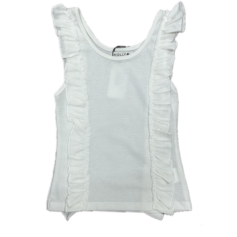 Molly Bracken White Knit Tank Top