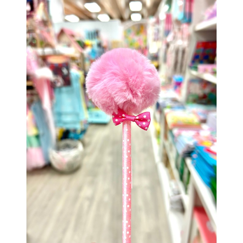 Pink Fluffy Ball Pens