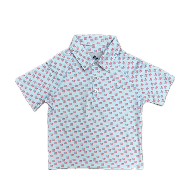 Southbound Boys Printed Polo - Flag