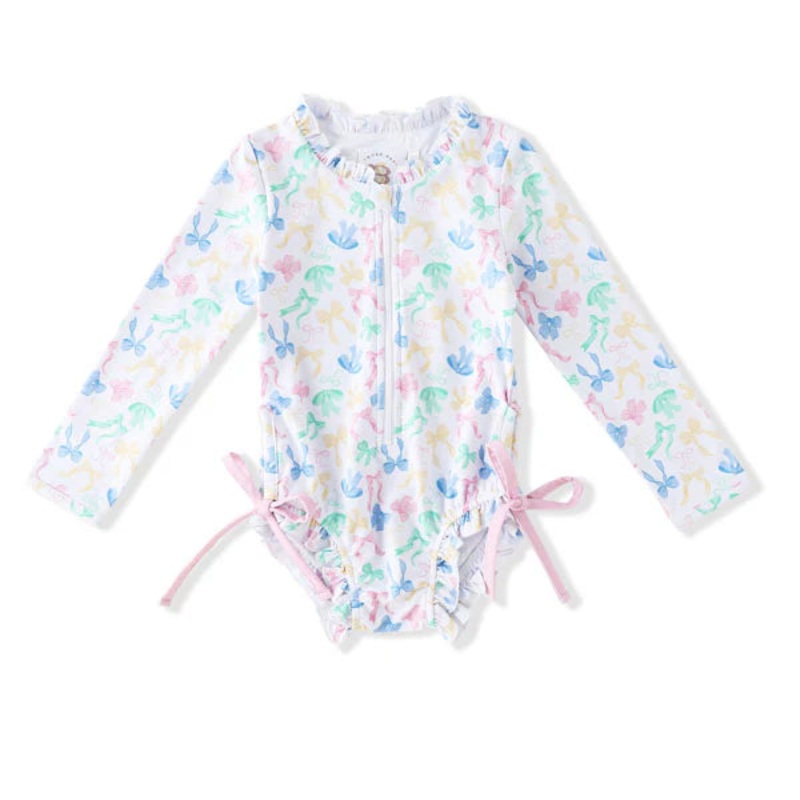 Swoon Baby Bow-tiful 1Pc Rashguard Swimsuit