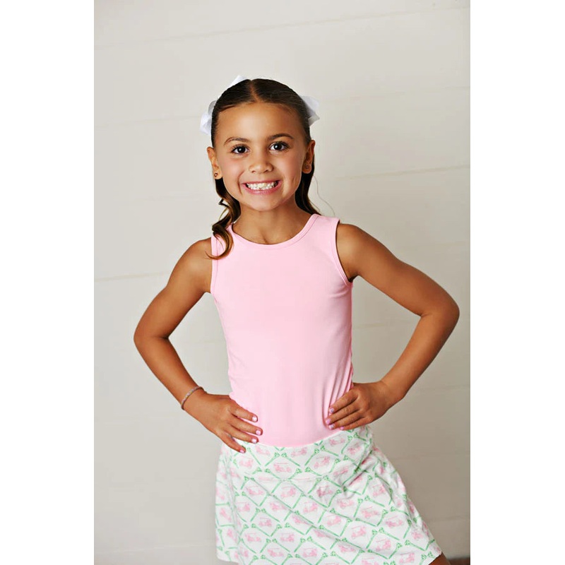 Swoon Baby Pink Tank Top with Criss Cross Back