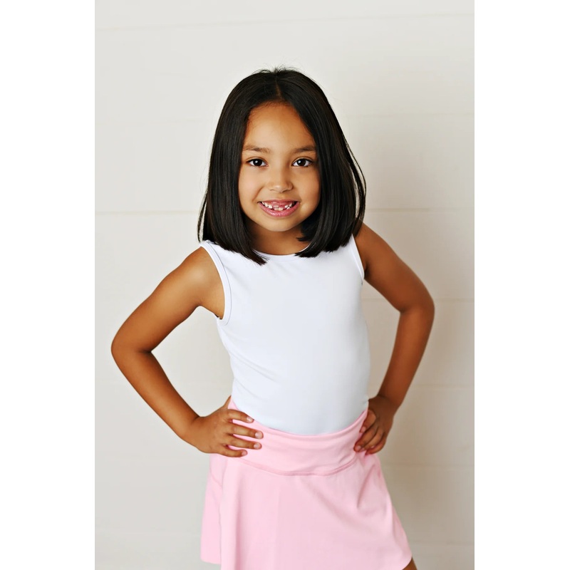 Swoon Baby White Tank Top with Criss Cross Back