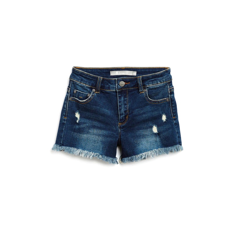 Tractr Denim Shorts - Brittany Dark Wash