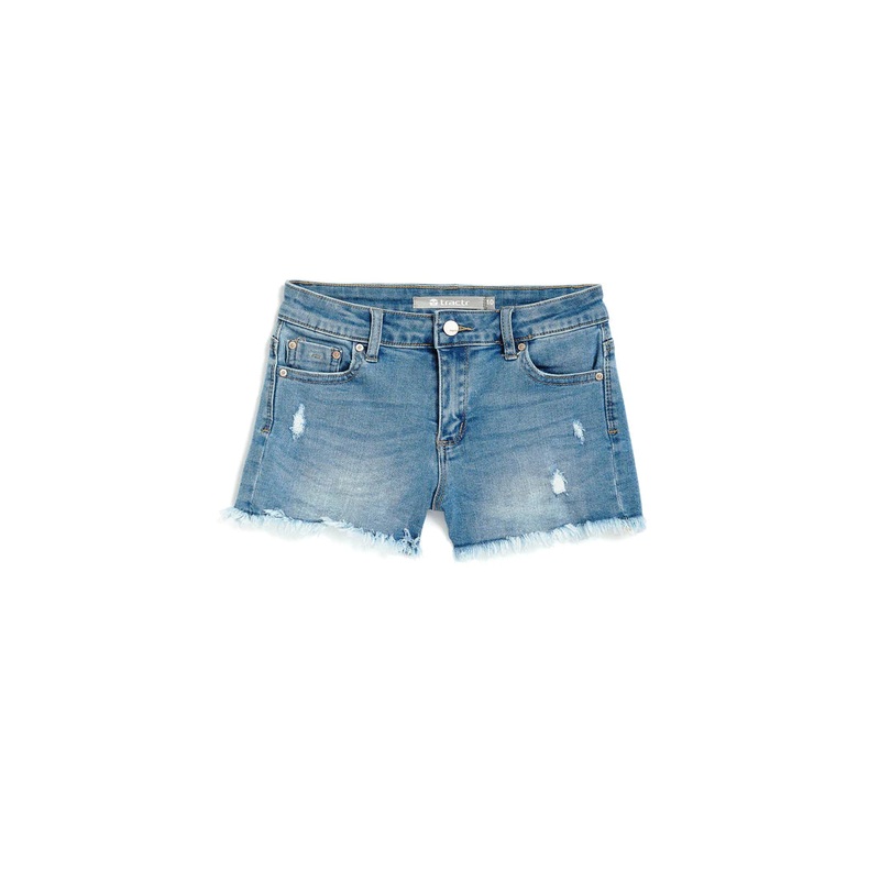 Tractr Denim Shorts - Brittany Light Wash