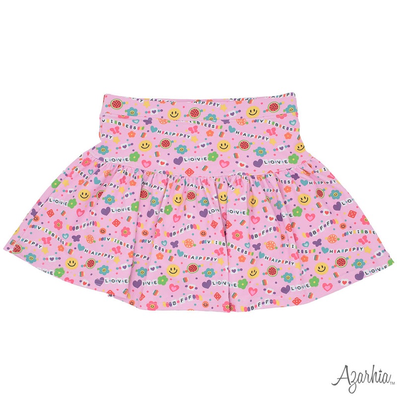 Azarhia Friendship Bracelet Gathered Skort
