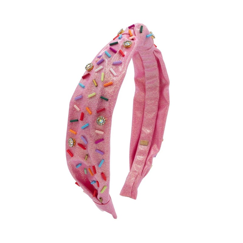 Bari Lynn Thin Sprinkle Jewel Knot Headband