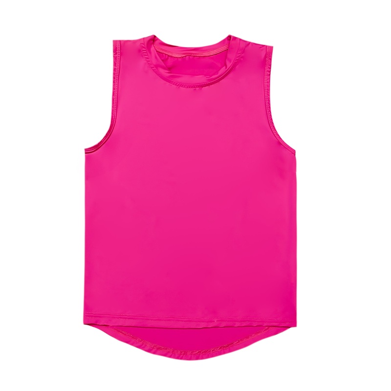 Belle Cher Athletic Hot Pink High Low Tank Top