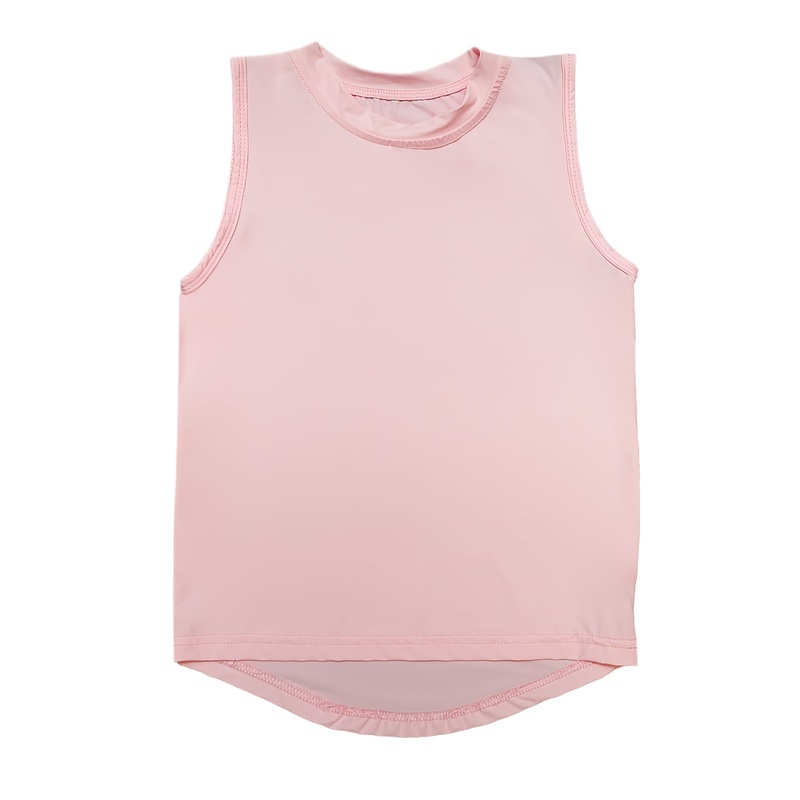 Belle Cher Athletic Light Pink High Low Tank Top