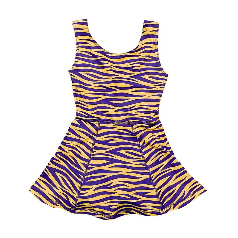 Belle Cher Tiger Striped Athletic Dress