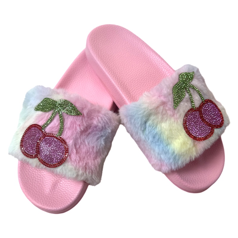 Cherry Patch Fuzzy Slides