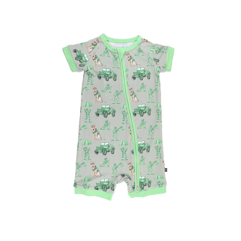 Lev Baby Major Shorts Zippered Romper