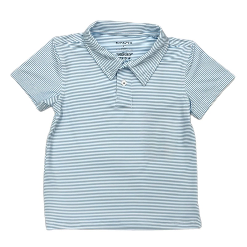 Meripex Micro Light Blue/White Polo
