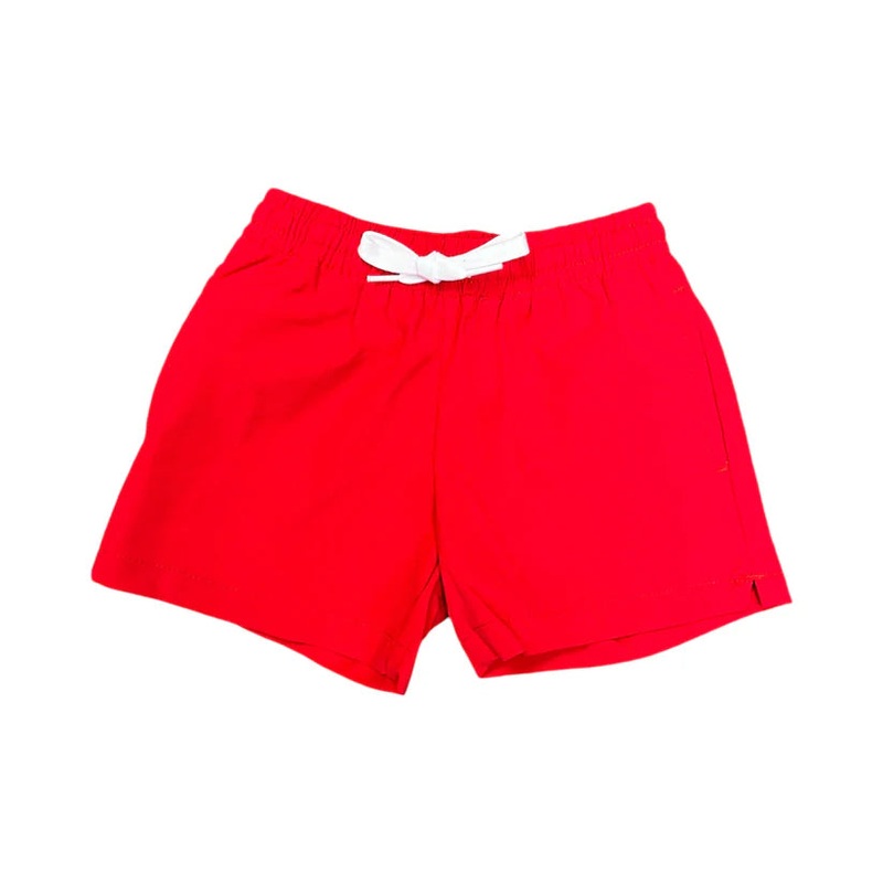 Meripex Red Swim Trunks with Built in Shorts