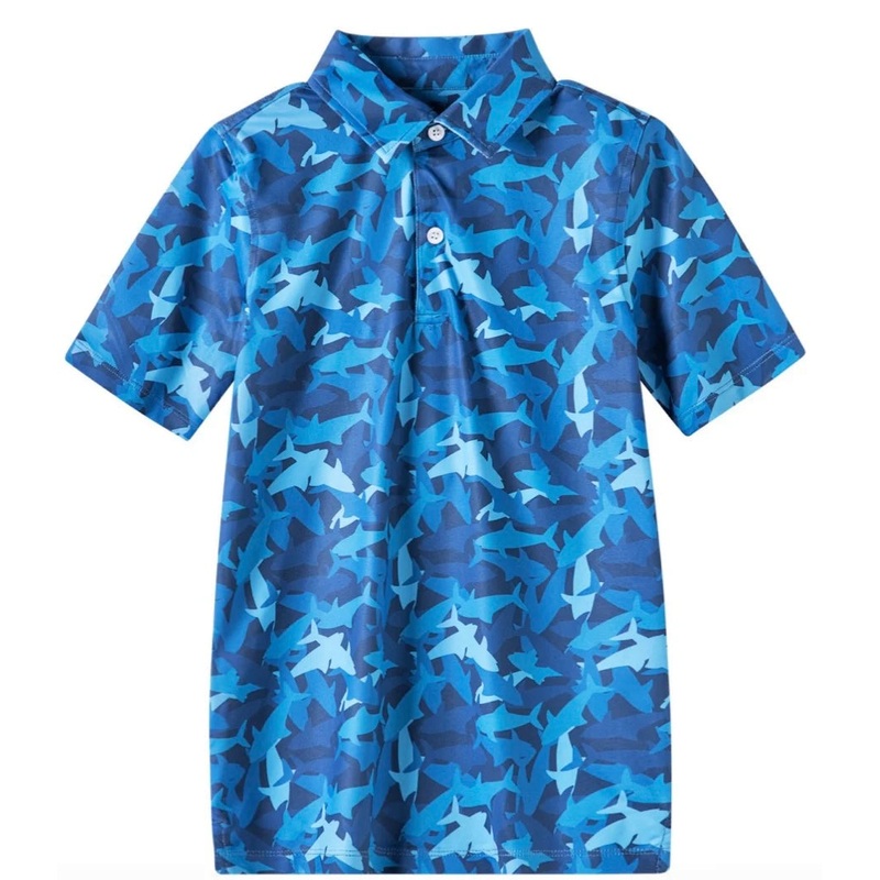 Meripex Shark Print Polo