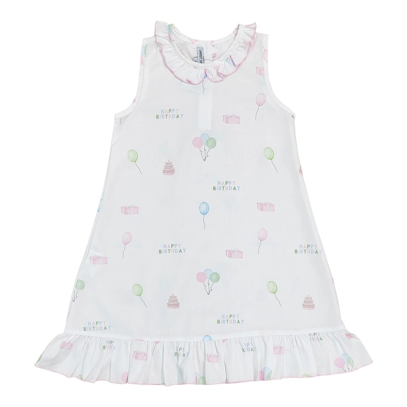 Sweet Dreams Happy Birthday Print Nightgown