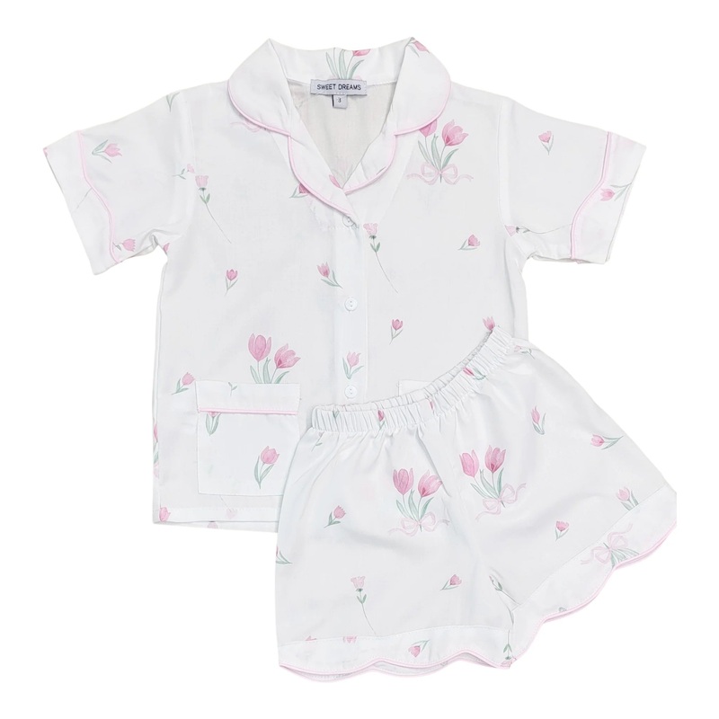 Sweet Dreams Tulip Print Short Pajamas
