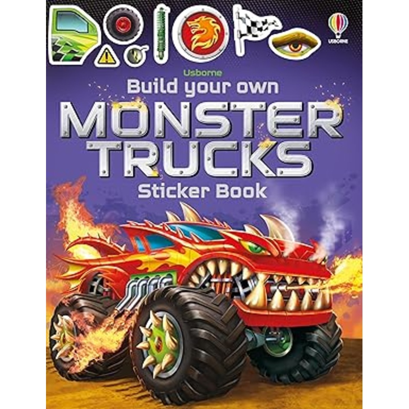 Build your own Monster Trucks Sticker Book